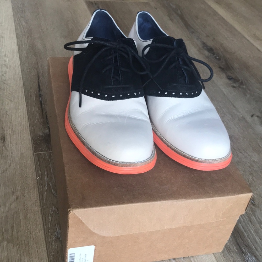 Cole Haan Lunargrand Saddle Wing Tip shoes